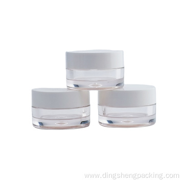 Round 5ml PS Plastic Empty Cosmetic Packaging